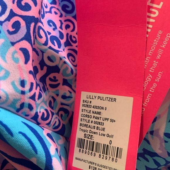 NWT Lilly Pulitzer Corso Pant UPF 50 Size 0 - Picture 5 of 6
